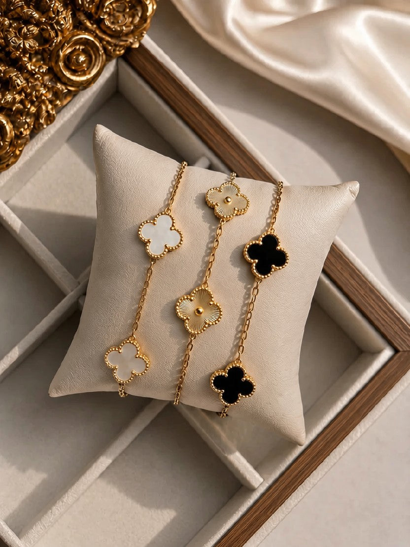 The Clover Trio | 3-Piece Bracelet Set